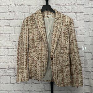 Veronica Beard Cutaway Tweed Dickey Jacket